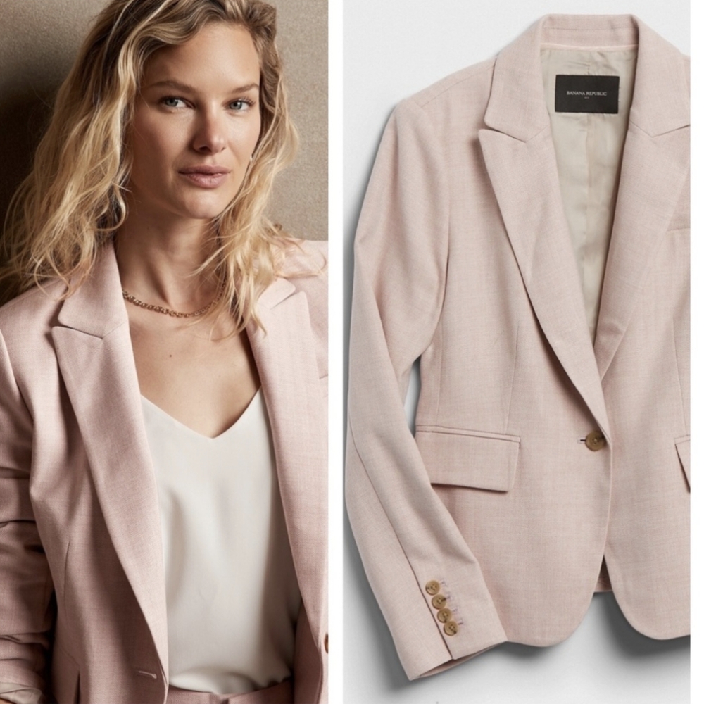 Banana Republic Factory Pink Blazer